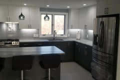 Elmwood cabinets with Quartzite  Countertops