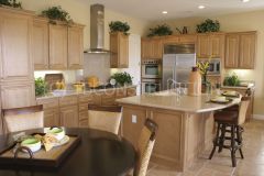 Modern kitchen with Maple Cabinets